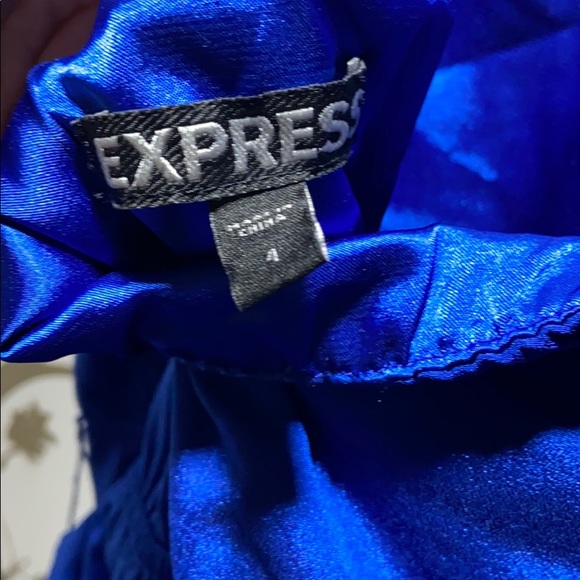 Express Blue Cocktail Dress - Picture 9 of 9